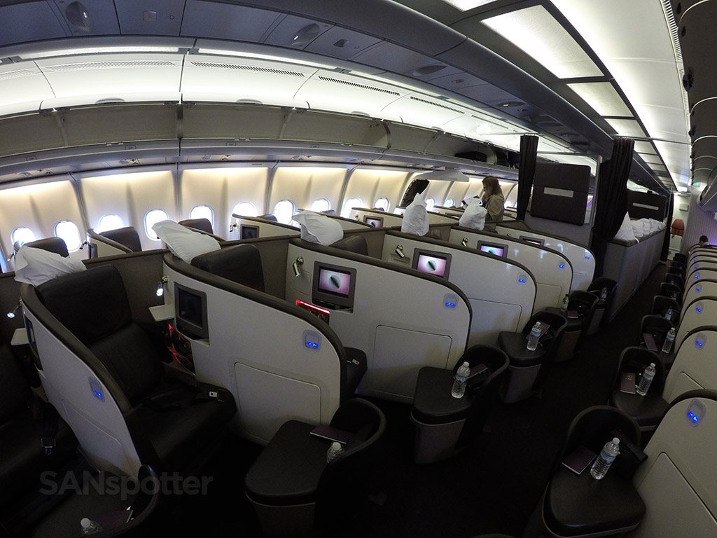 Virgin Atlantic A340-600 Upper Class cabin