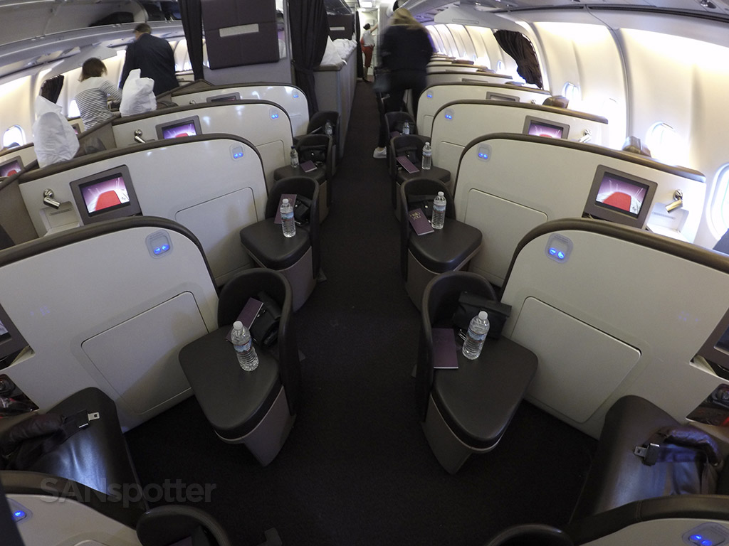 Virgin Atlantic A340-600 Upper Class cabin