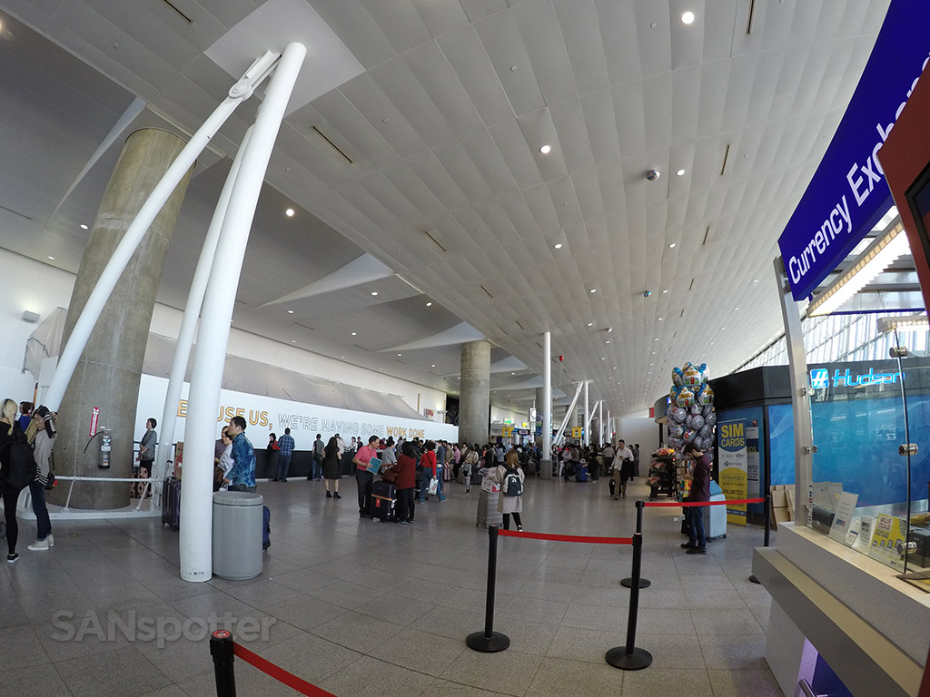 international arrival at JFK airport
