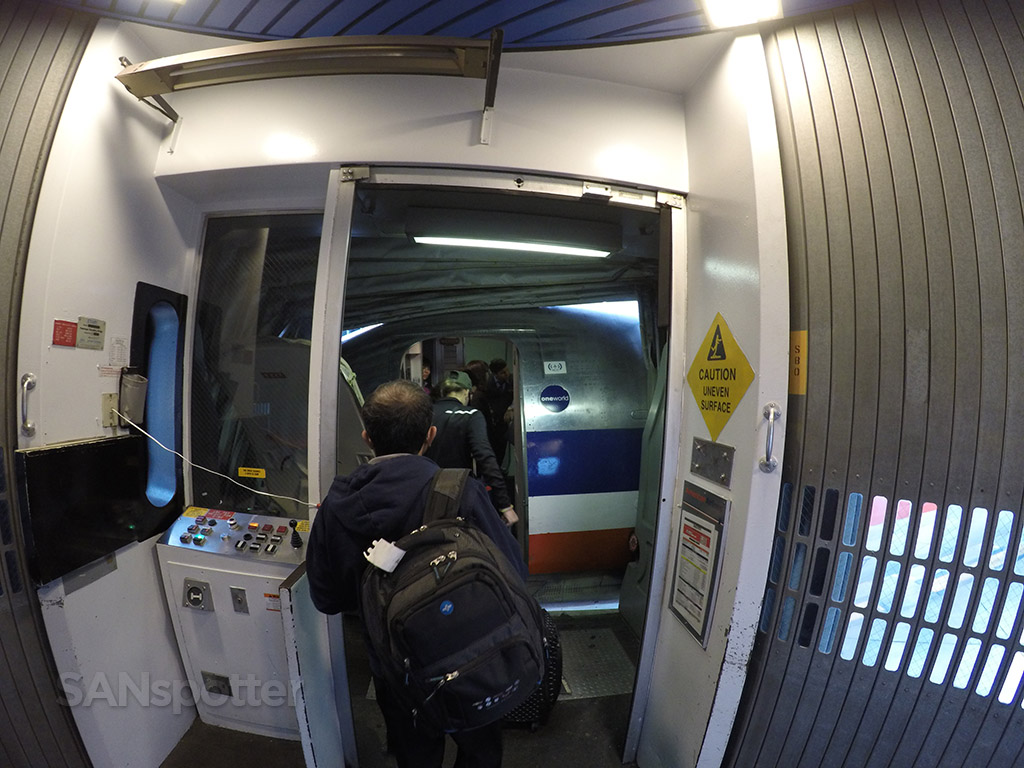 boarding american airlines MD-83
