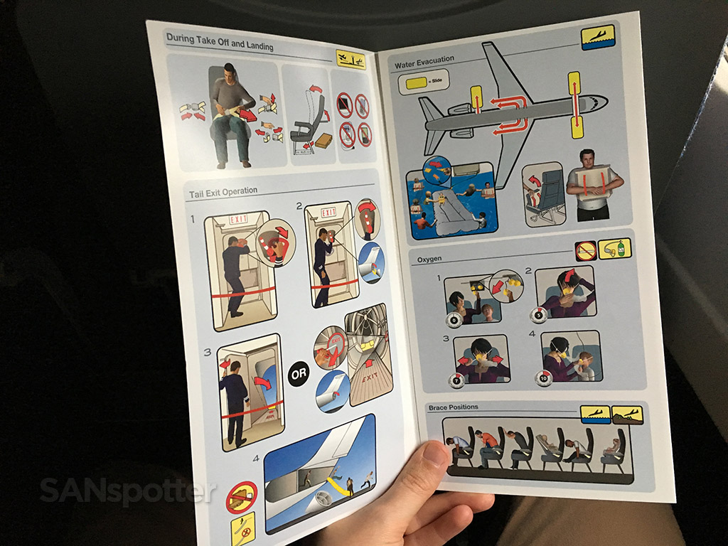 american airlines md-83 safety card