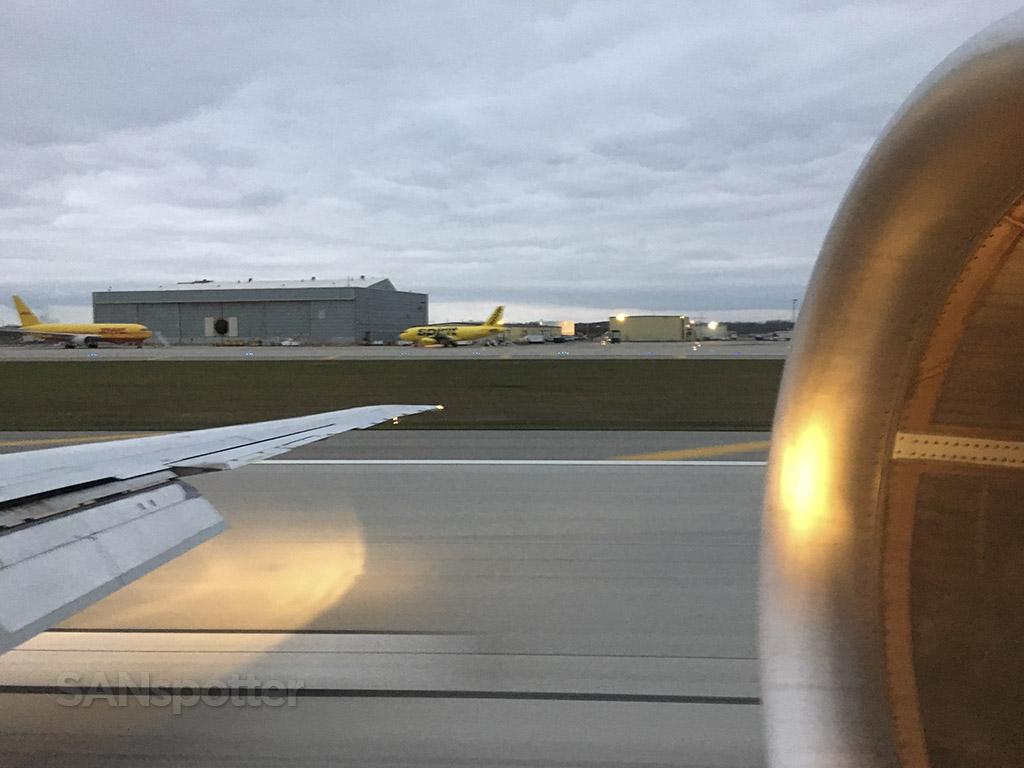 landing at DTW