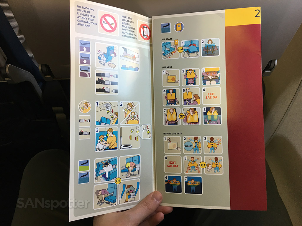 delta connection CRJ-900 safety card