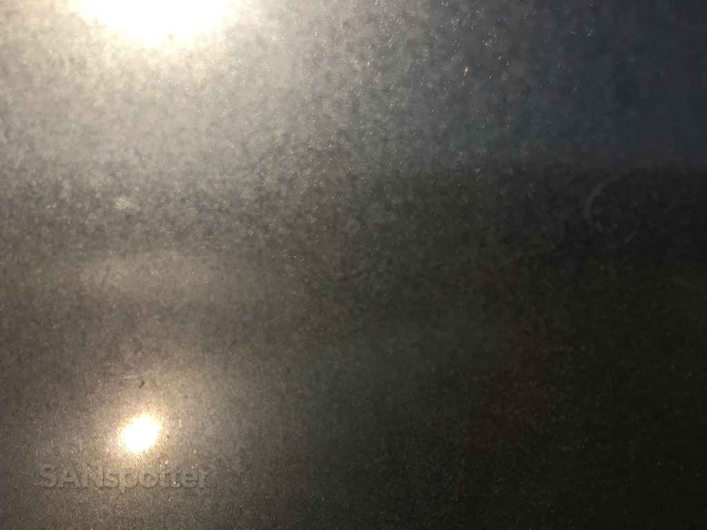 dirty airplane windows