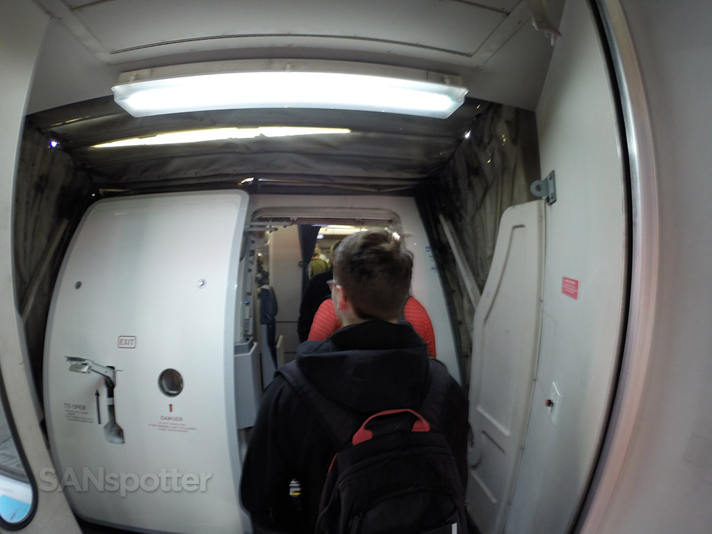 boarding Delta A330-300 forward door