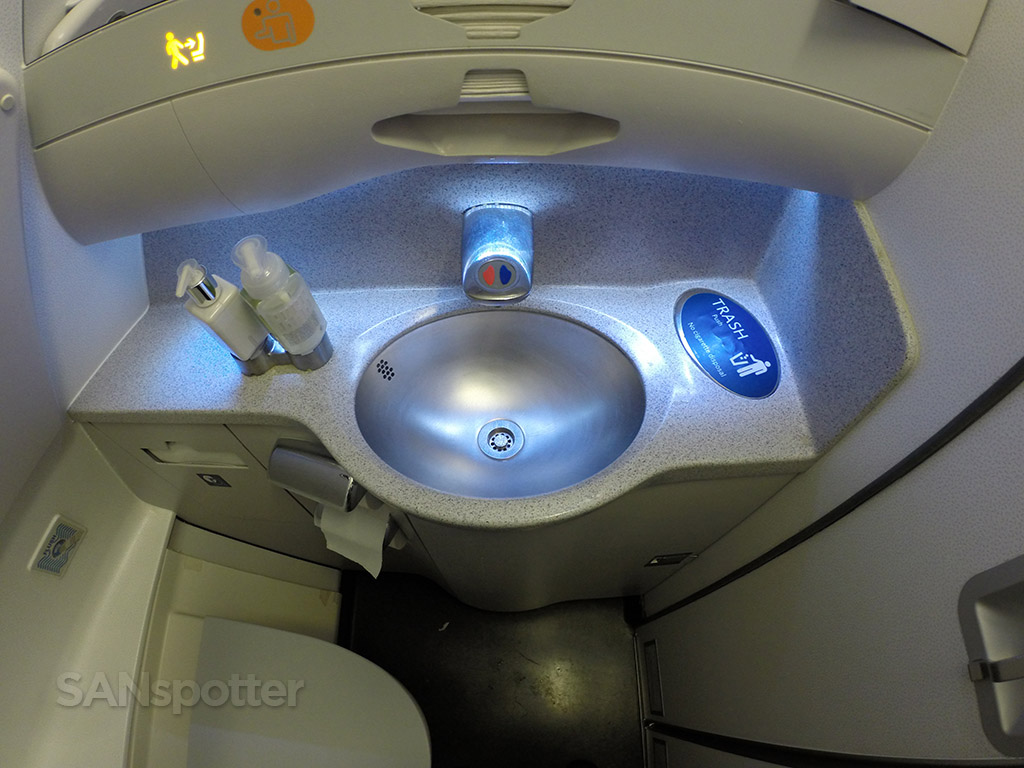 Delta A330-300 business class lavatory