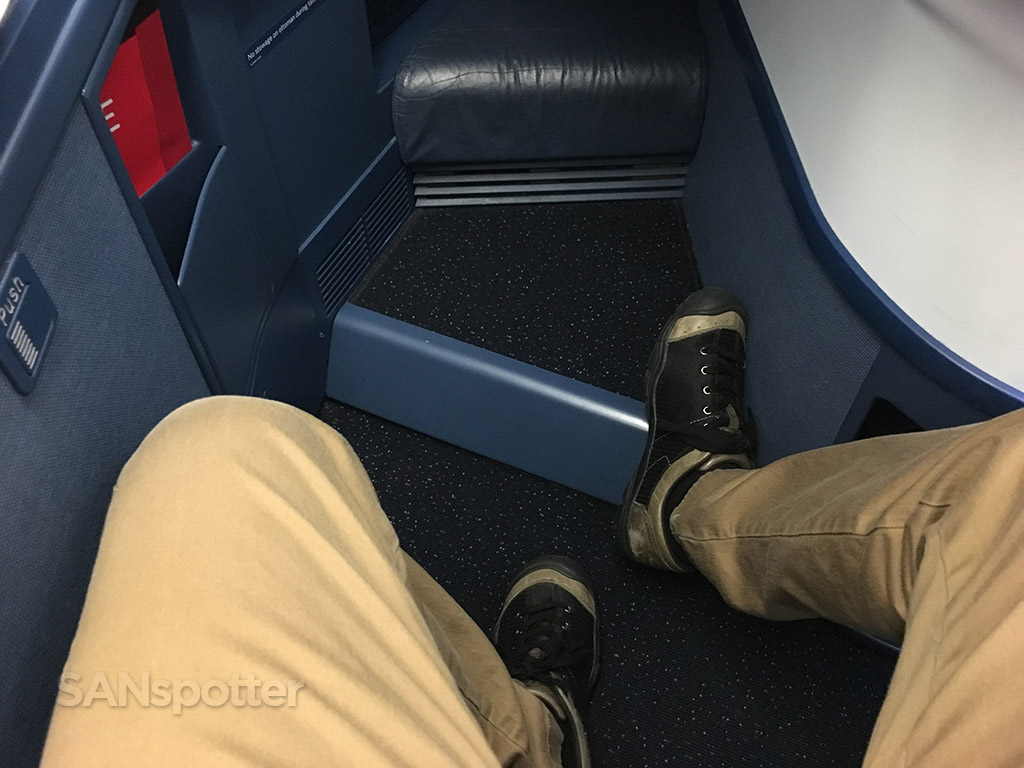 Delta One A330-300 footwell