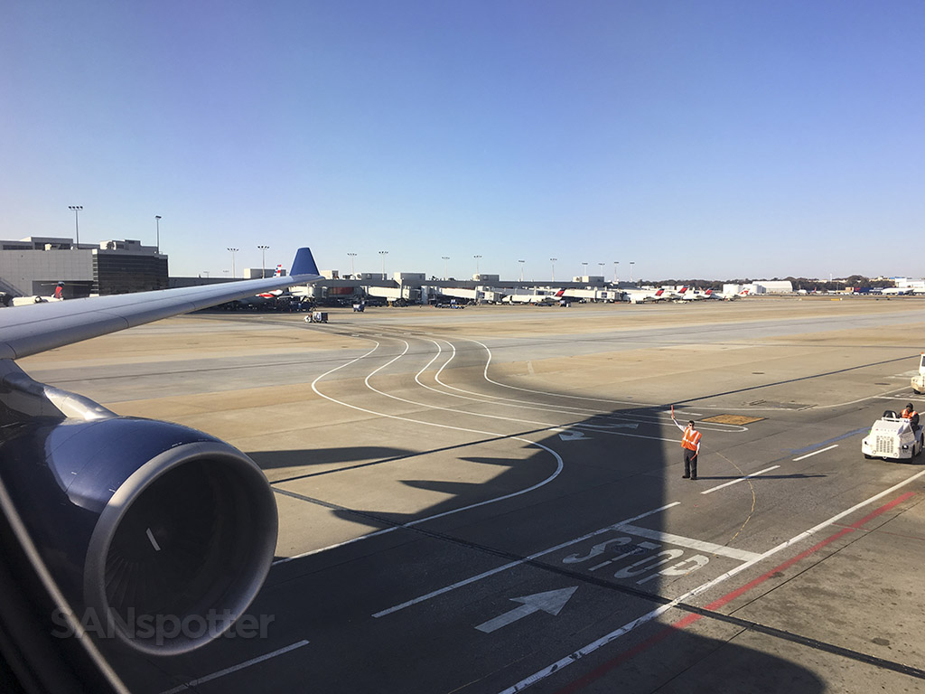 pushing back from the gate ATL