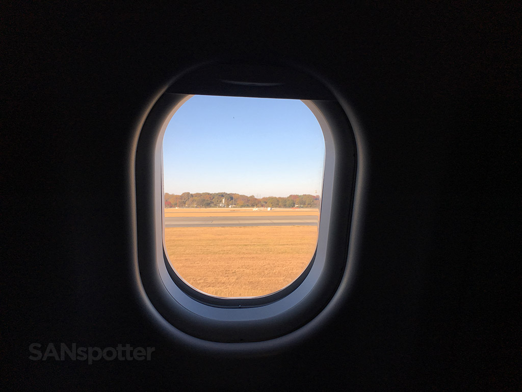 view from airplane window