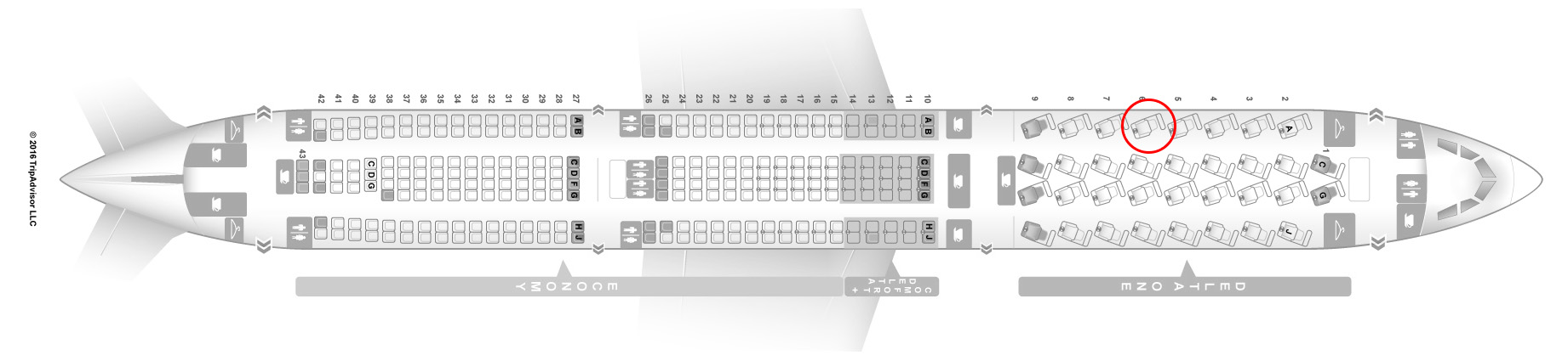 delta A330-300 seat map