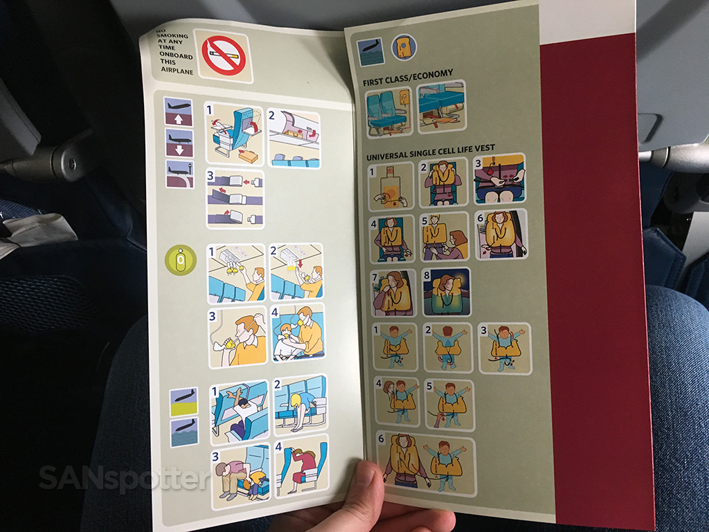 delta 757-300 safety card
