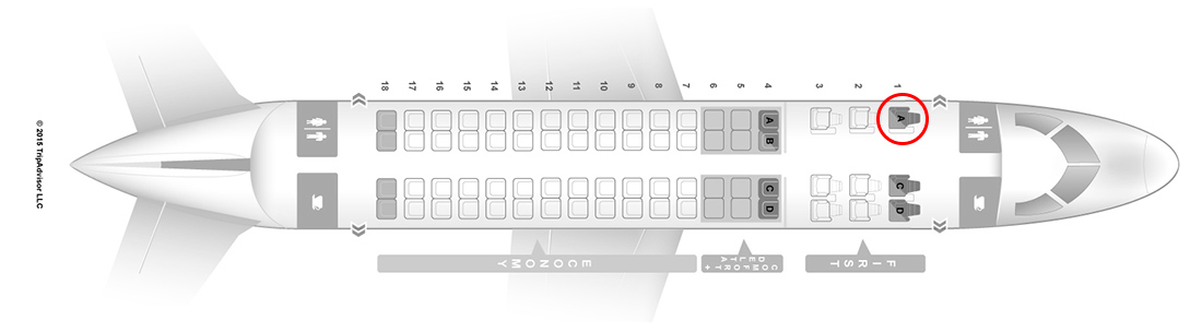 Delta connection Skywest E-170 seat map