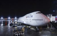 Delta Air Lines 747-400 business class (Delta One) Detroit to Atlanta