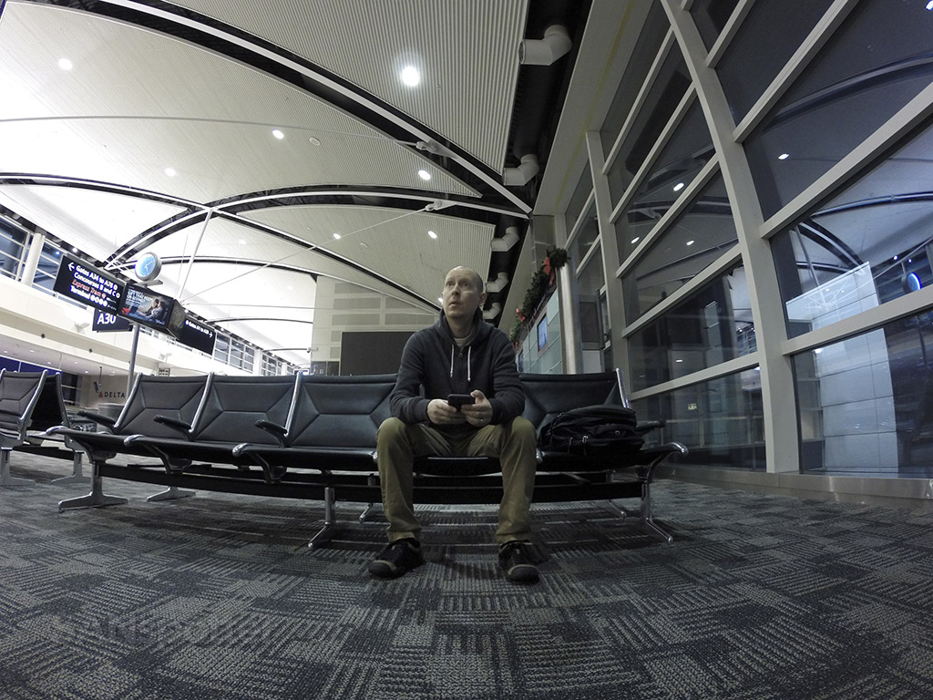 SANspotter airport selfie