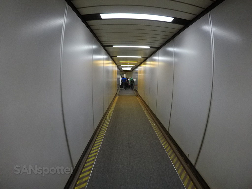 boarding aircraft jet bridge