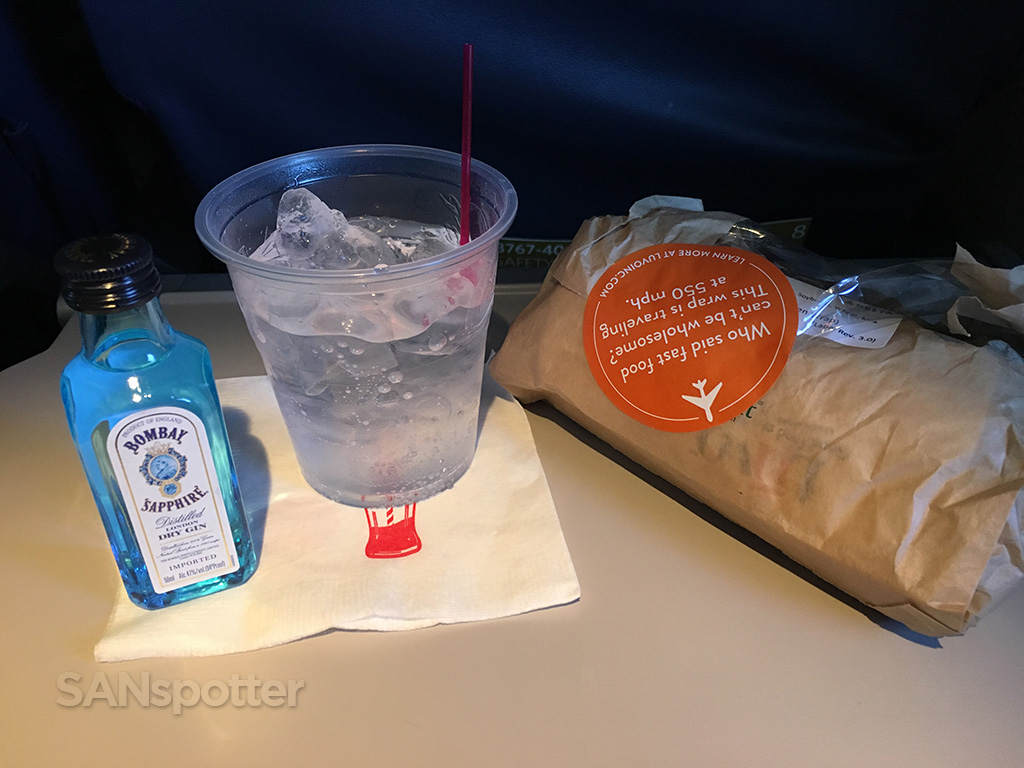 delta premium economy meal
