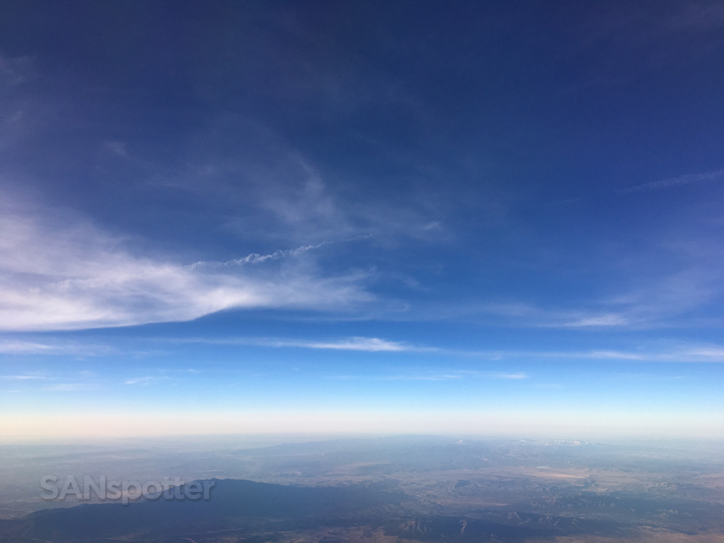 blue winter skies