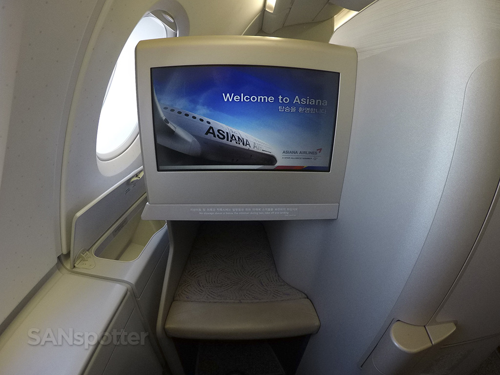 asiana a380 business class seat
