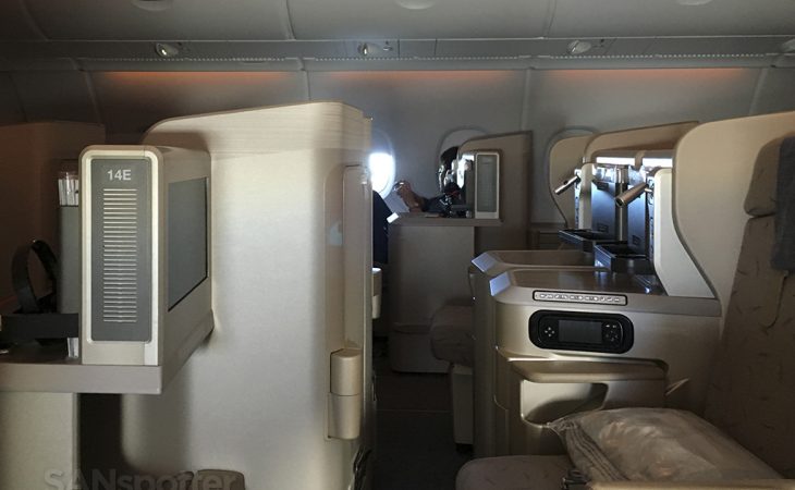 Asiana A380-800 business class Los Angeles to Seoul