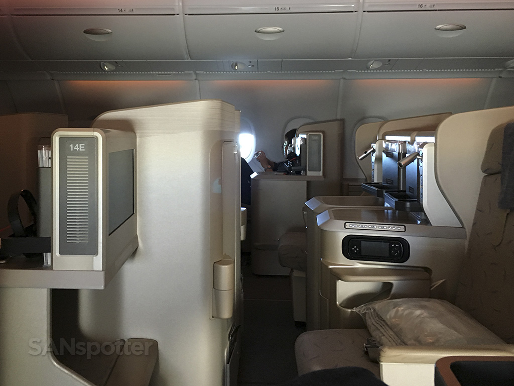 asiana a380 business class cabin