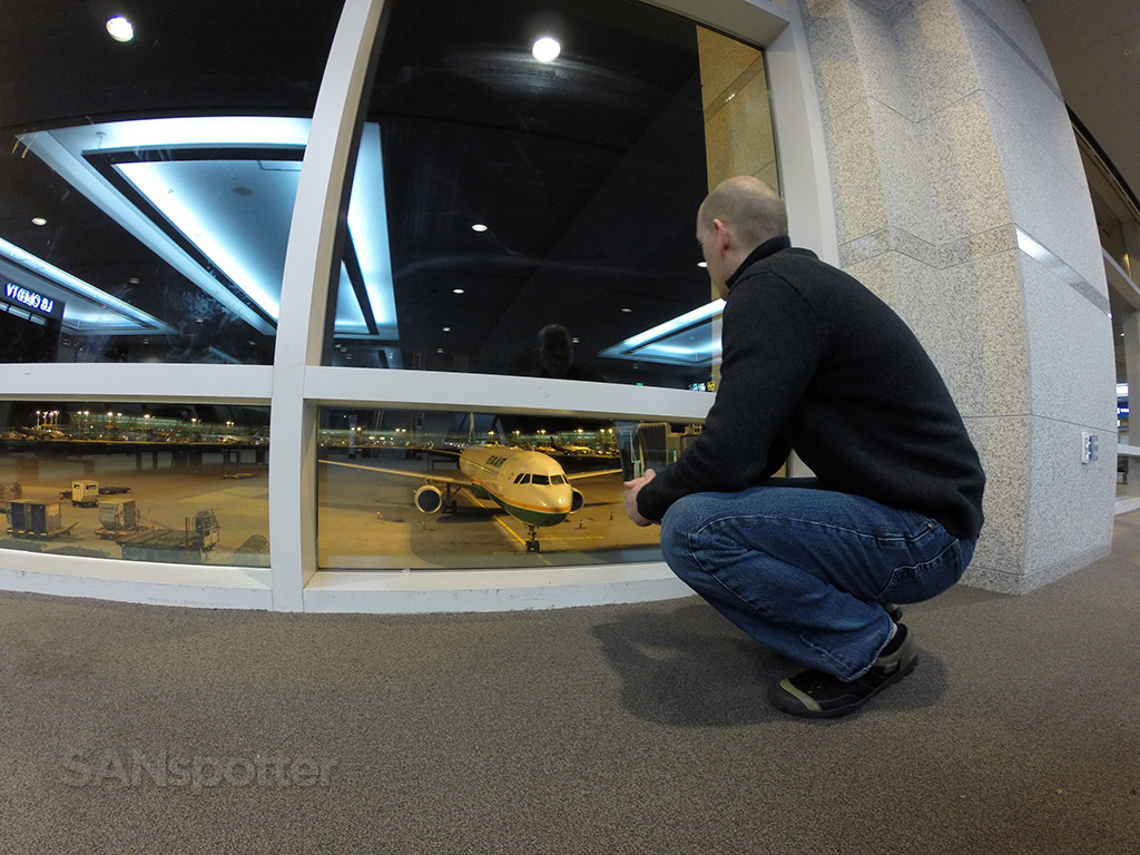 SANspotter airport selfie