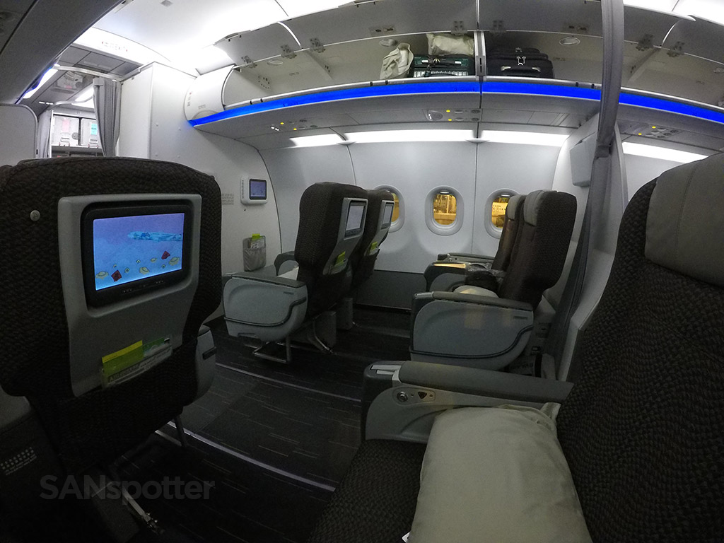 EVA Air A321 business class cabin