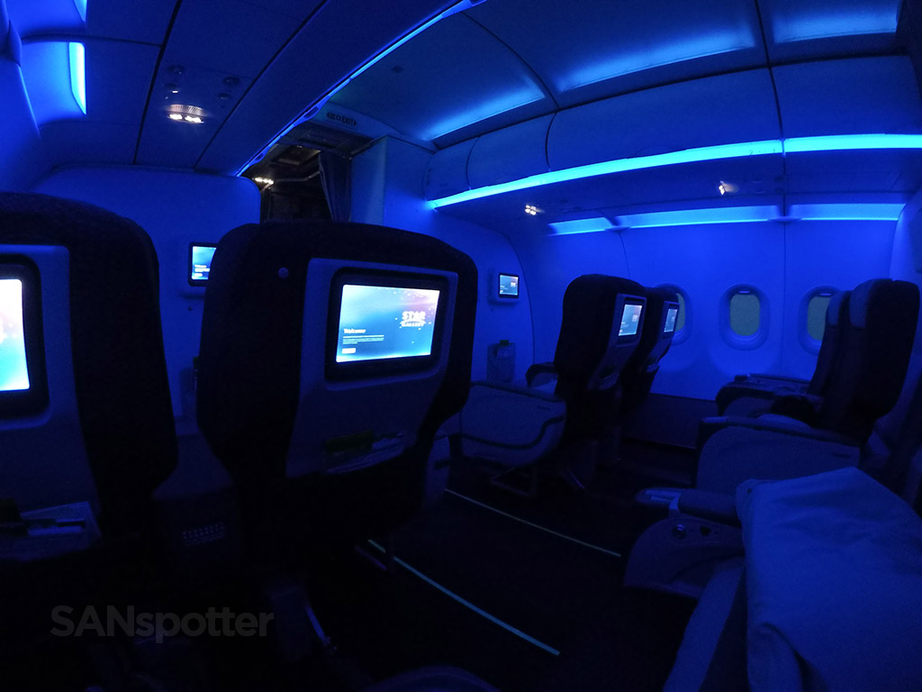 EVA Air A321 business class cabin