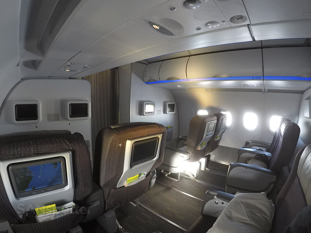 EVA Air A321 business class cabin