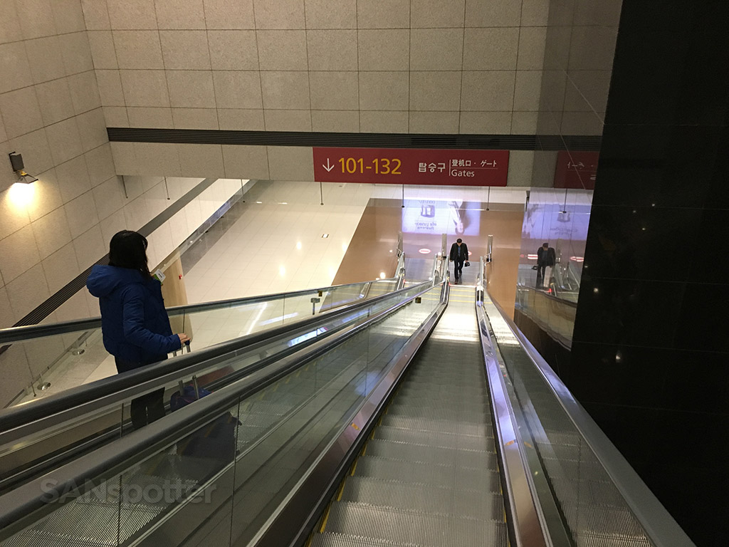 ICN airport escalators