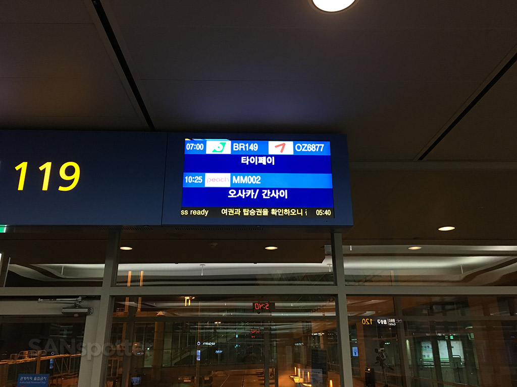 gate 119 ICN airport