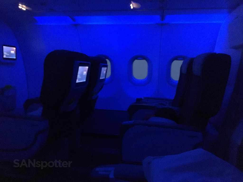 EVA Air A321 business class cabin