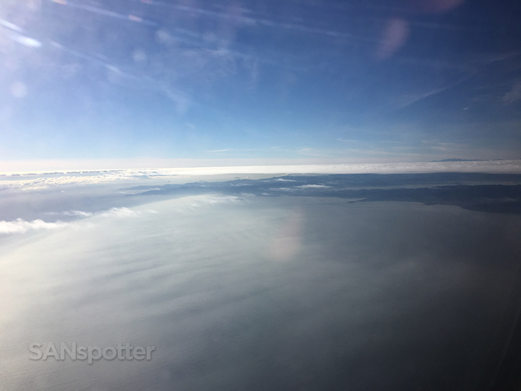 flying over Taiwan