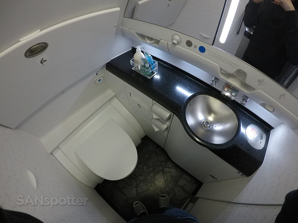 Korean Air A380 business class lavatory