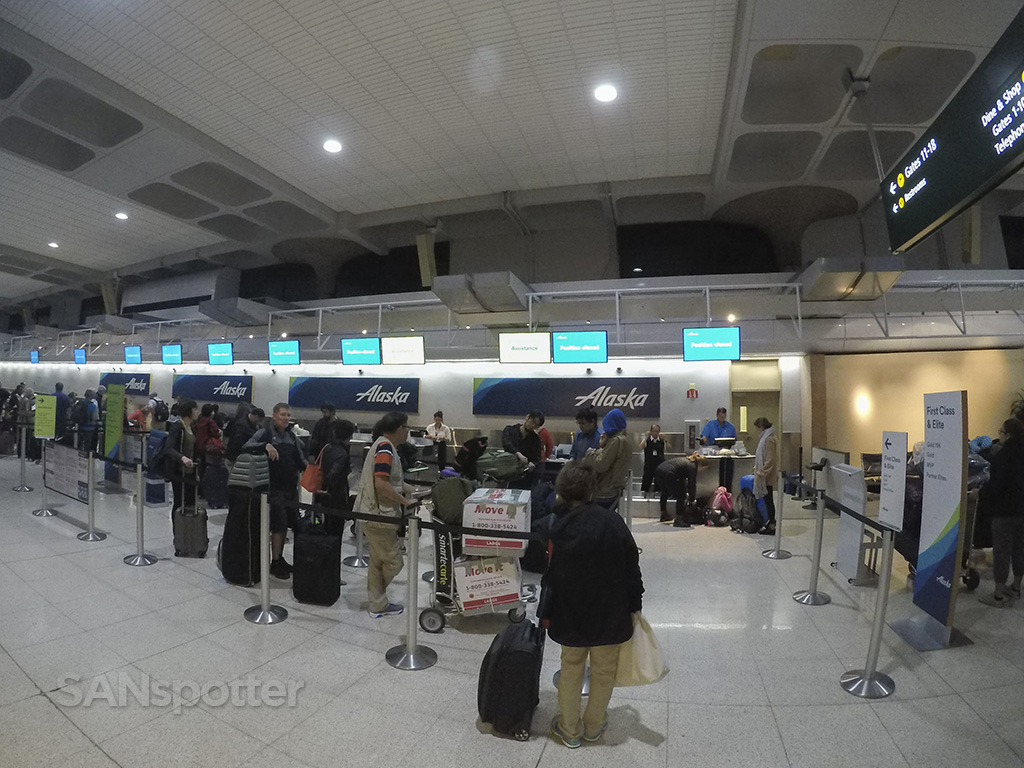Alaska Airlines terminal 1 check in SAN