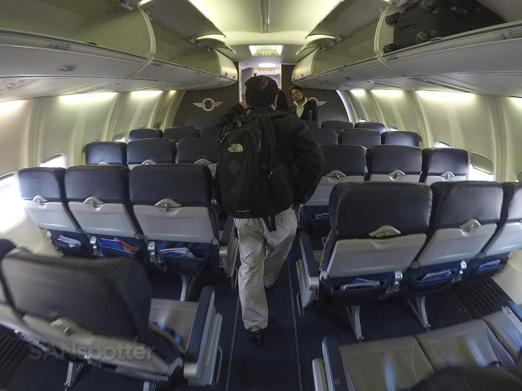 Southwest Airlines 737-700 old interior view