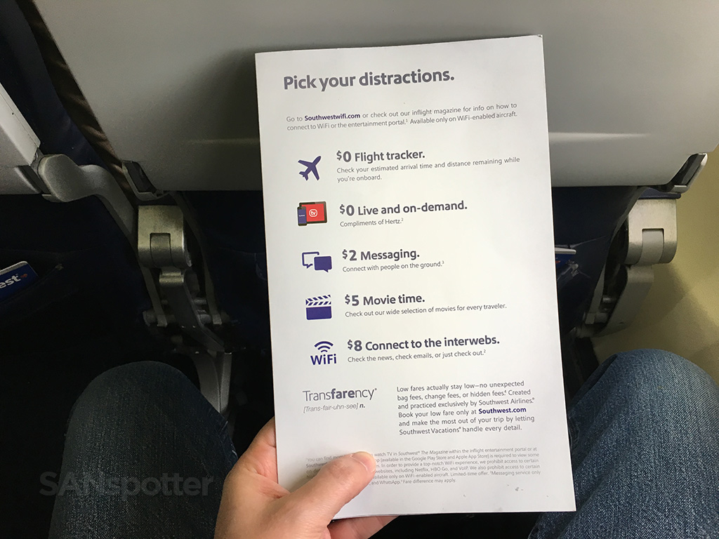 southwest airlines entertainment options