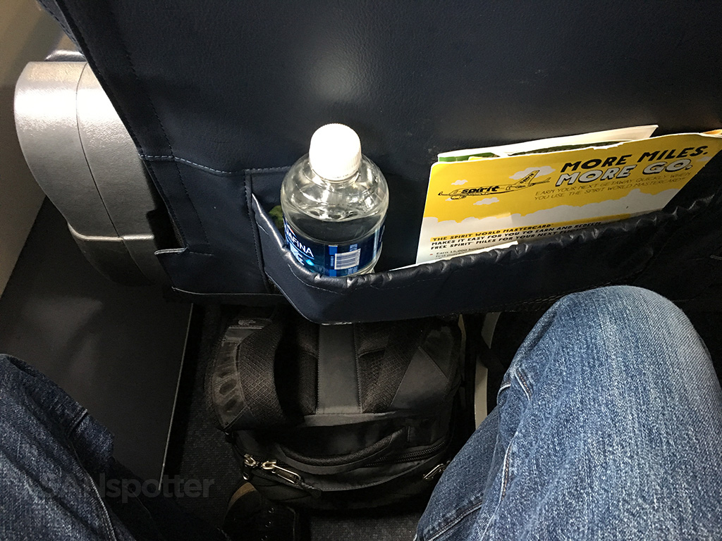 Spirit Airlines A320 leg and knee room