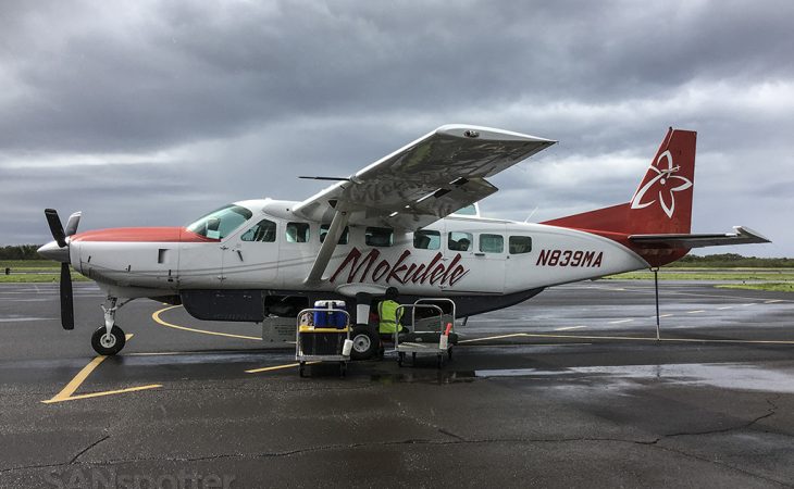 Mokulele Airlines Cessna 208 Grand Caravan Honolulu to Molokai (Ho’olehua)