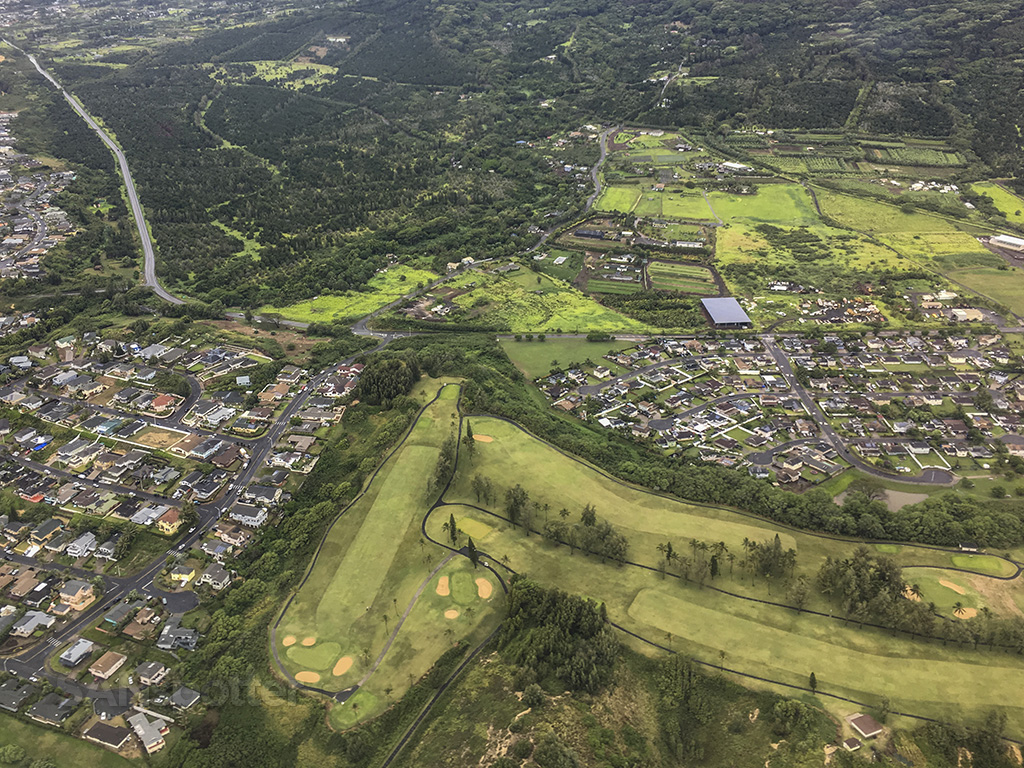 looking down on Maui