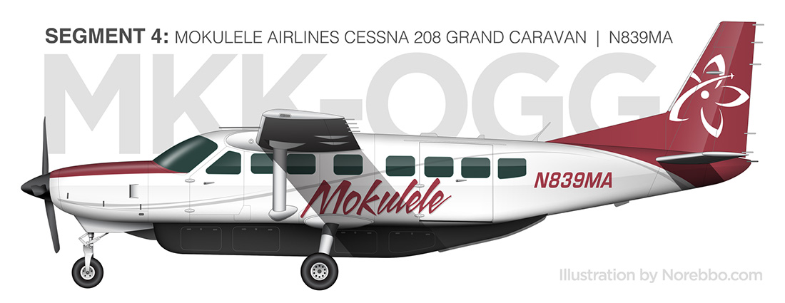 mokulele airlines cessna 208 grand caravan livery