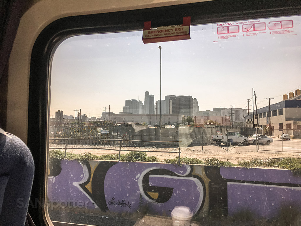  Amtrak Pacific surfliner view of Los Angeles 