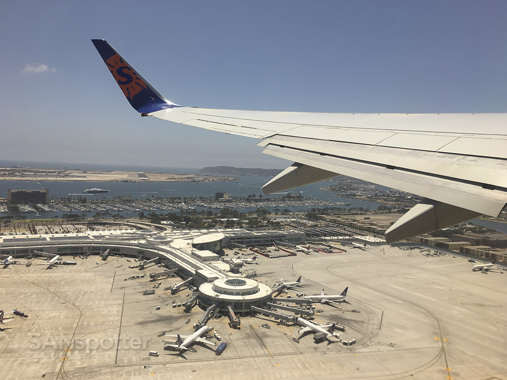 Departing San Diego airport 