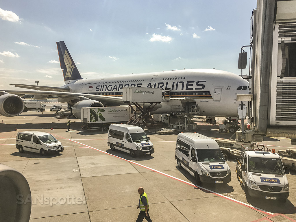 Singapore Airlines a380 Frankfurt airport 