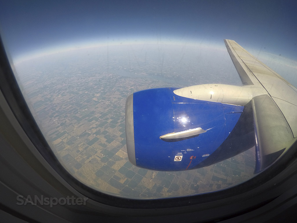 Flying over northern plains 