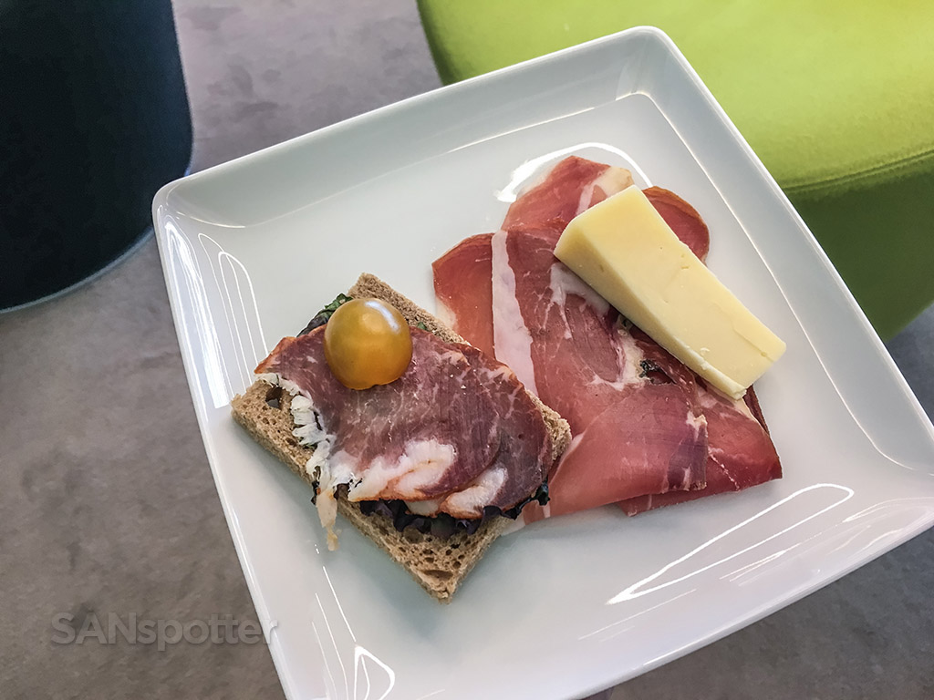 Tap premium lounge food meat and cheese