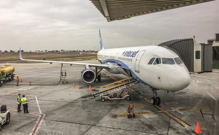 Interjet A321 main cabin Tijuana to Mexico City