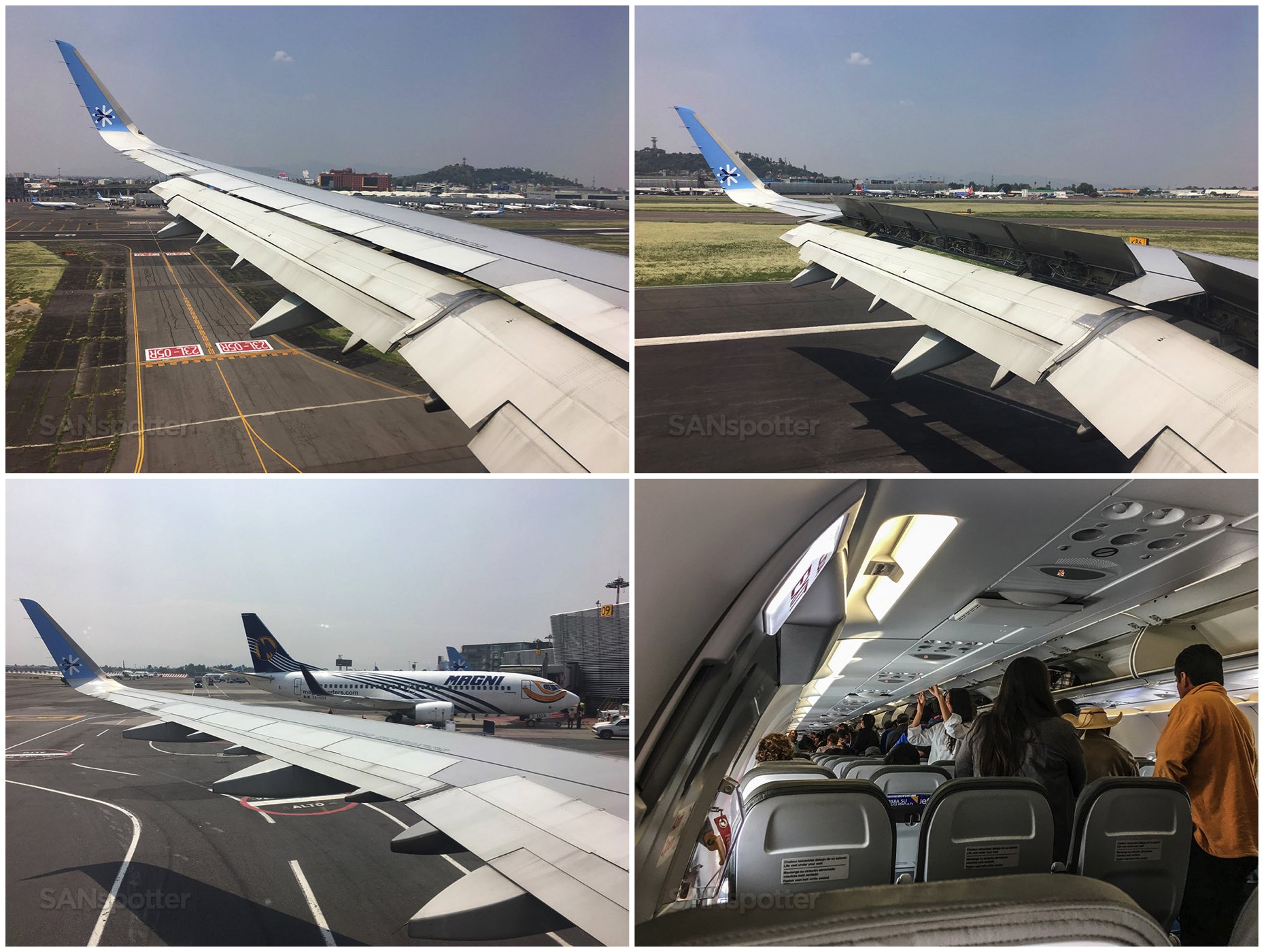 Arrival at Mexico City airport