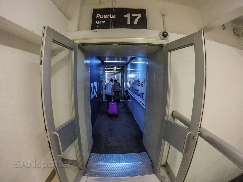 MEX airport gate door