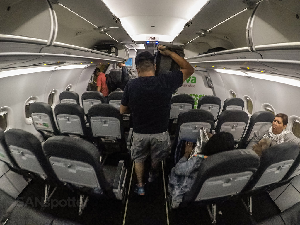 VivaAerobus a320 interior view from rear