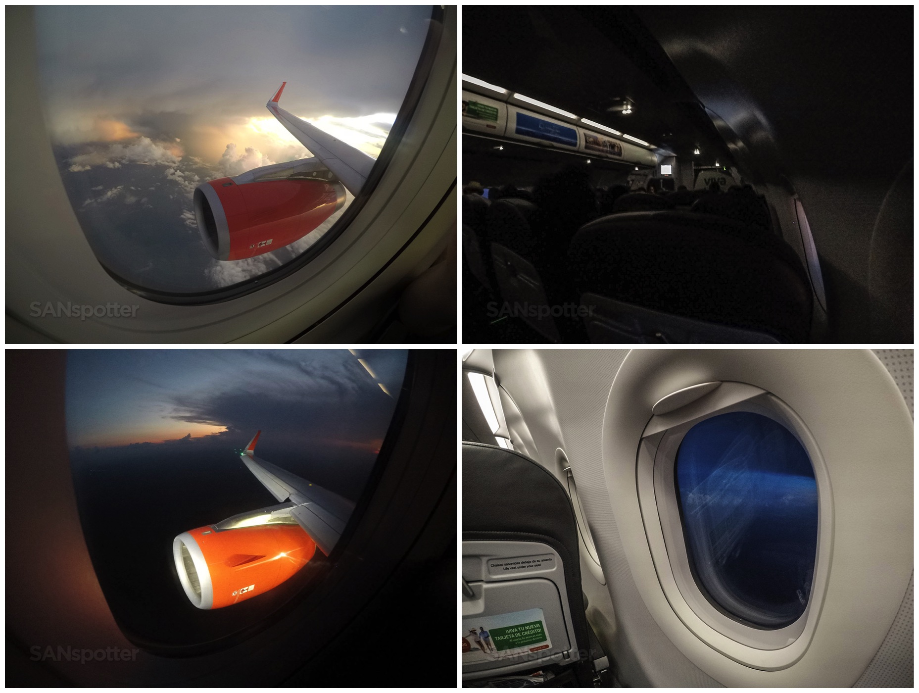VivaAerobus a320 sunset flight